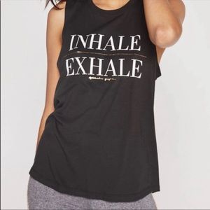 Inhale Exhale muscle tank top